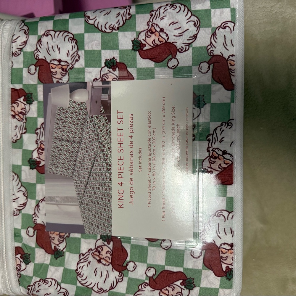 Santa Claus King Sheet Set